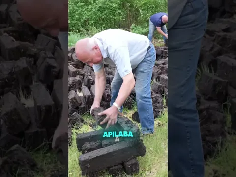 ¿BARRO QUE SE CONVIERTE EN FUEGO La extraña Turba Milenaria de Irlanda 🪵🔥#curiosidades