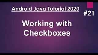 Android Java Tutorial 2020 - 21