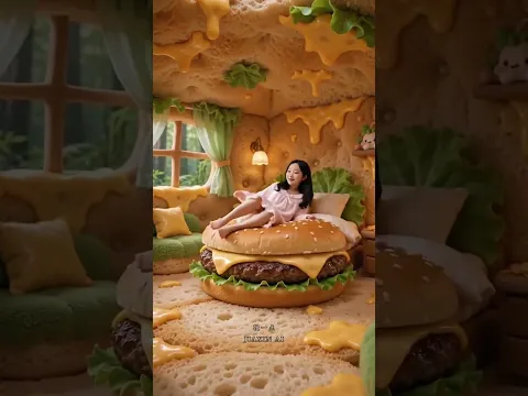 There was a house inside the burger 🍔😱 | #shortsvideo2027