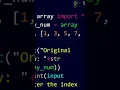 How to remove a specified element of an array by using Python