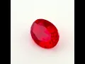 1 05ct Lab Created Ruby Red - Oval
