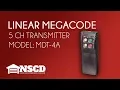 Linear Mega Code MDT-4A DNT00054A Garage and Gate Opener Transmitter Remote