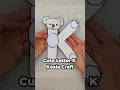 Cute Letter K Koala Craft for Kids Fun Letter Recognition Activity