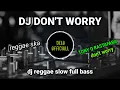 Lagu DJ Don't worry slow full bass(TONY Q RASTAFARA)