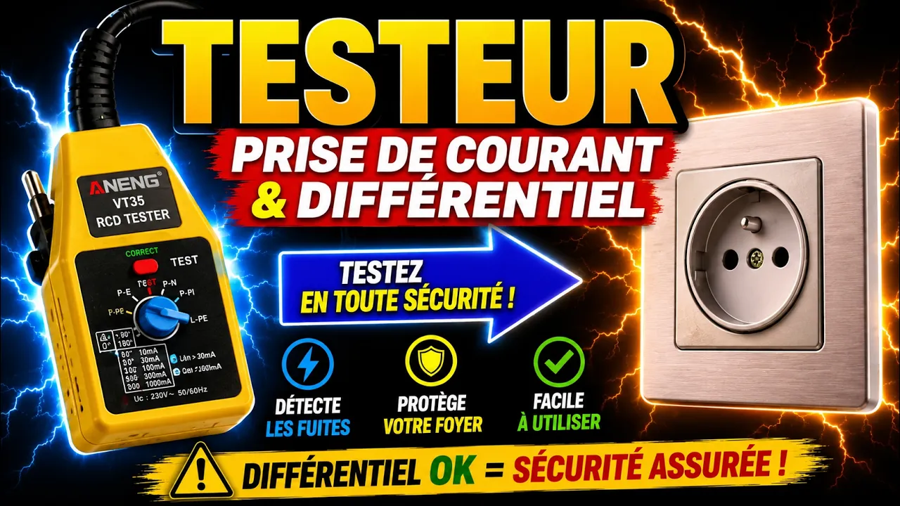 Comment tester un disjoncteur différentiel et une prise de courant MULTIMETRIX VT35 TESTER