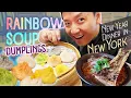 Download RAINBOW SOUP DUMPLINGS! Bone Marrow Pho & New Year Dinner in New York mp4 3gp mp3 videos - waplic