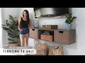 How To Build An EASY Floating Entertainment Unit DIY Wall Mounted TV Stand