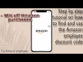 How to find and use your Amazon employee discount code