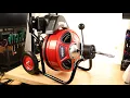 VEVOR Drain Cleaner Machine 100 FT x Inch Auto Feed Sewer Snake Auger on Wheels Portable Drain