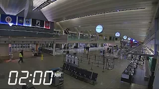 Day After the Big Game Time-lapse of Record Breaking Passengers