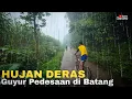 HEAVY RAIN FALLS IN BATANG, VILLAGE CHILDREN HAVE FUN