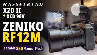 Hasselblad X2D II + XCD 90V + Zeniko RF12M | Capable & Universal $50 Manual Flash