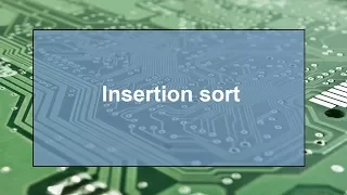 C - Insertion sort
