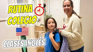 RUTINA DE MAÑANA DE COLEGIO + CLASES DE INGLES! Doble Twins