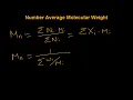 Number Average Molecular Weight of Polymers
