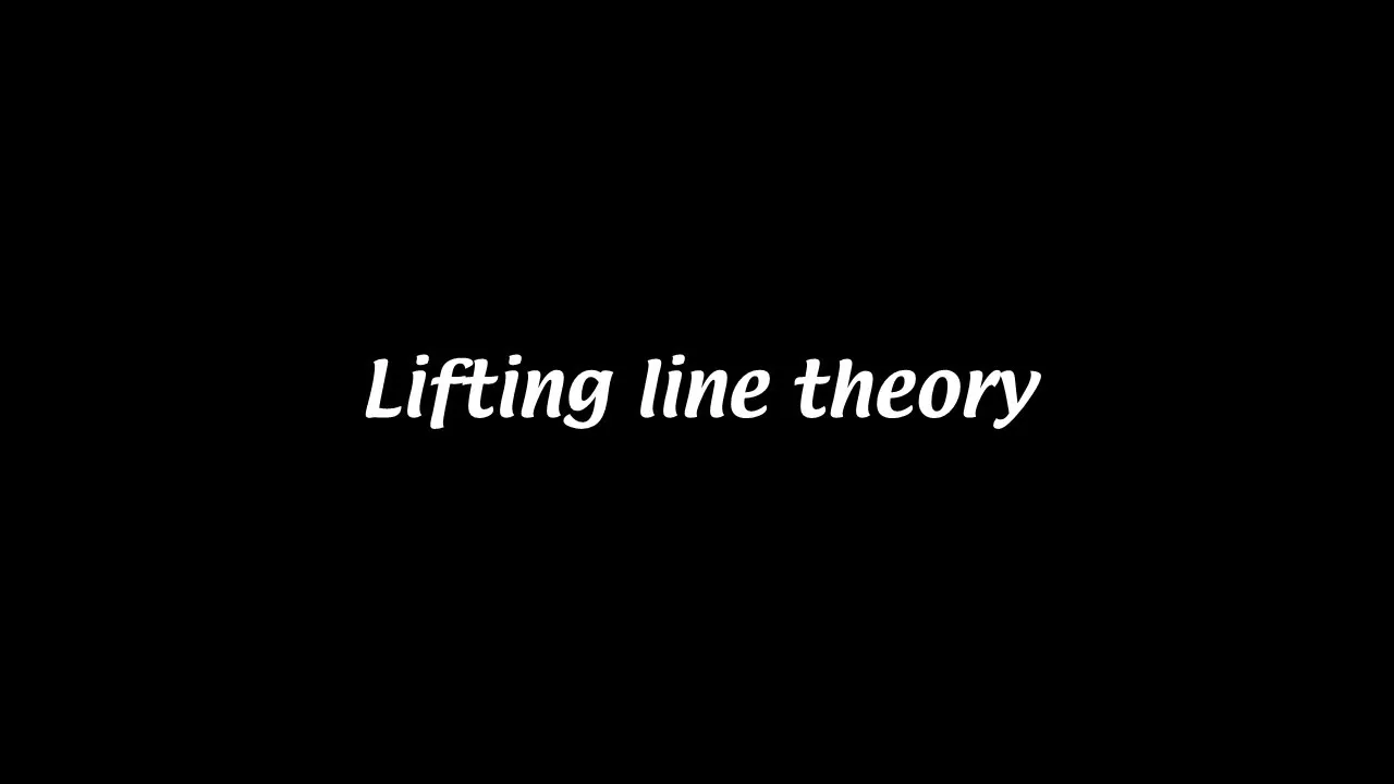 Lifting line theory [Aerodynamics #16]