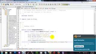 How to Compare two file paths in Java Netbeans