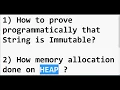 String is Immutable