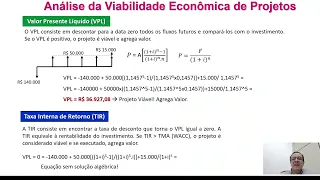 Análise de Viabilidade Econômica de Projetos