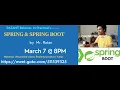 Spring springBoot 8PM Mr Ratan https meet goto