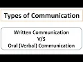 Written Verbal Communication--