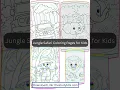 Jungle Safari Coloring Pages for Kids