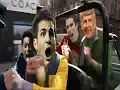 Wenger, Adebayor, Van Persie and Fabregas go for a ride