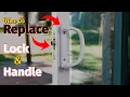 How To Replace Sliding Door Lock Handle Easy Simple Latch