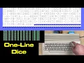 One-line C64 BASIC Dice Program Default RAM Initialization