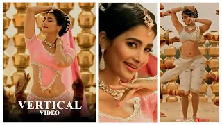 pooja hegde elluvochi godaramma vertical video valmiki info 4k actress version