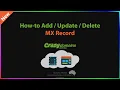 How-to Add an MX Record Crazy Domains