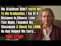 Download Lagu HER STORY FROM INDIANA 👵💔My Grandson Didn’t Invite Me To His Graduation. I Sat At A Distance In...