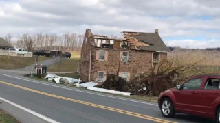 Storm damage in West Cocalico Township