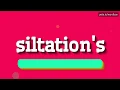 WIE SPRICHT MAN SILTATION'S AUS?  #Verschlammung (HOW TO PRONOUNCE SILTATION'S? #silt