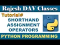 Assignment Operators in Python Hindi Shorthand Assignment Operators in Python