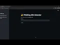 Phishing URL Detector using Machine Learning Streamlit Web App Python Cybersecurity Project