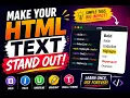 Make Your HTML Text Stand Out