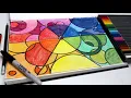 ART LESSON - ABSTRACT COLOUR WHEEL