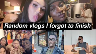 Random vlogs I forgot to finish