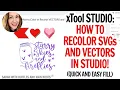 xTool Studio How to Color SVG or Recolor SVG and Vector Files No Photoshop