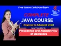 Operator Precedence and Associativity in Java HINDI