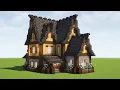 Minecraft How To Build A Big Medieval House Tutorial Schematic
