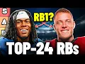 Updated Top 24 RB Rankings Tiers 2026 Fantasy Football