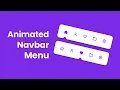 Animated Navigation Bar with Indicator using HTML CSS JavaScript