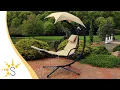 Sunnydaze Floating Chaise Lounge Chair with Umbrella - Color Options