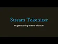 Stream Tokenizer File Handling in Java ISC Class 11