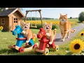 Download Lagu Mama Cat Trims Fur on the Farm and Makes Tiger Hat For Kittens At Home🐾🎩🐯