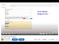 Text Editor Project Angular CLI