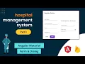 Hospital Management System using angular and firebase Angular Material Firebase CRUD Part 3