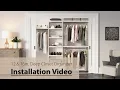 12in 16in Closet Organizer 8ft Configuration A Full Installation